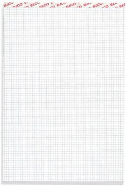 Elco notizblock kariert 5mm a5 73422.18 weiss, 70g 100 blatt - Elco-7342218-7610425488500