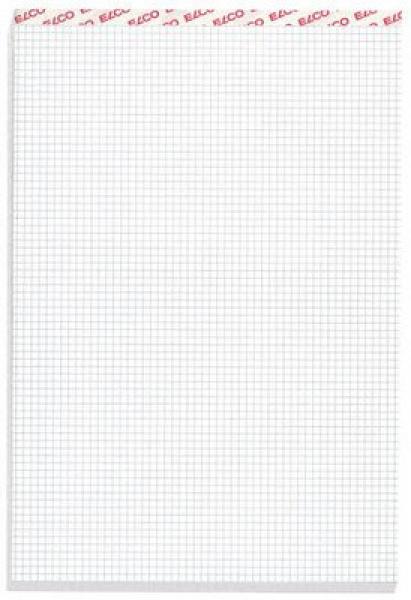 Elco notizblock kariert 4mm a7 73424.17 weiss, 70g 100 blatt - Elco-7342417-7611722021957
