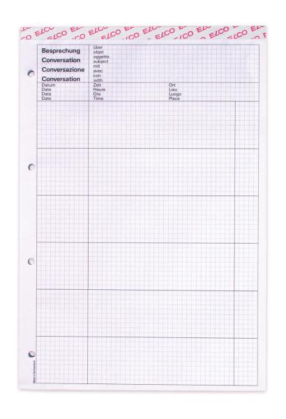 Elco besprechungsblock perf. a4 73516.19 hochweiss, 80g 80 blatt - Elco-7351619-7610425247701