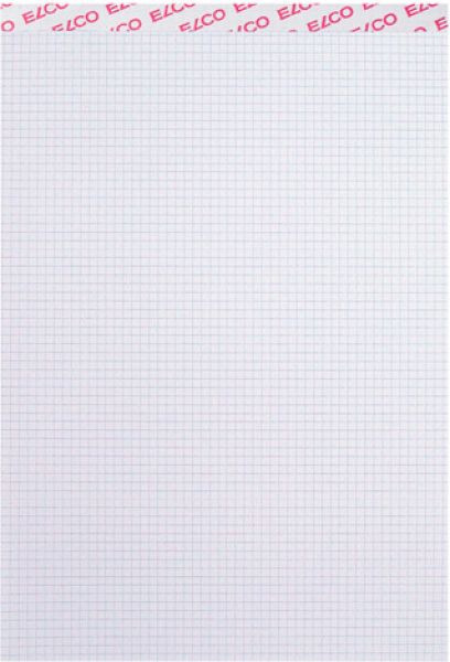Elco block office kariert 4mm a4 73531.17 hochweiss, 100g 80 blatt - Elco-7353117-7610425248401