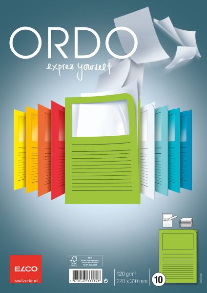 Elco organisationsmappe ordo a4 73695.62 classico, grün 10 stück - Elco-7369562-7610425331608