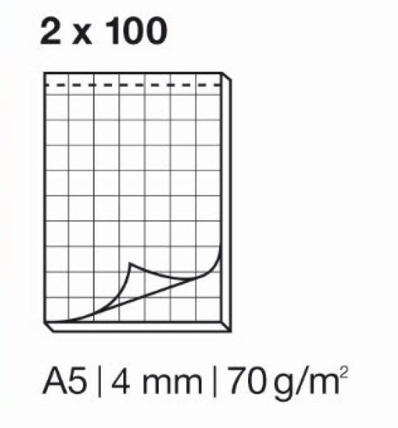 Elco notizblock kariert 4mm a5 74430.17 weiss, 70gm2 2x100 blatt - Elco-74430.17-7610425353204-02.jpg