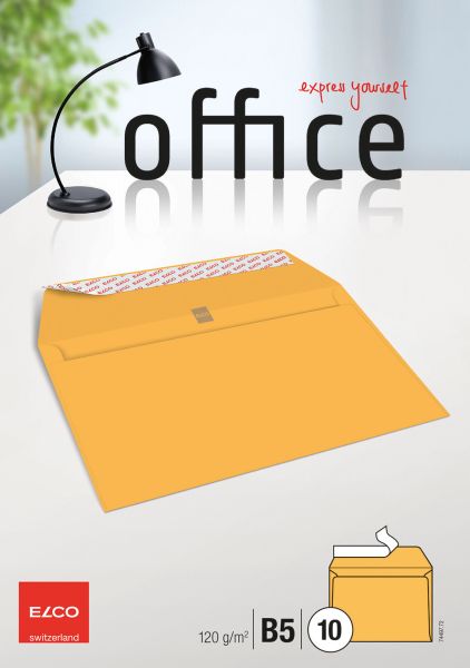 Elco couvert office o/fenster b5 74497.72 120g, gelb 10 stück - Elco-7449772-7610425475401