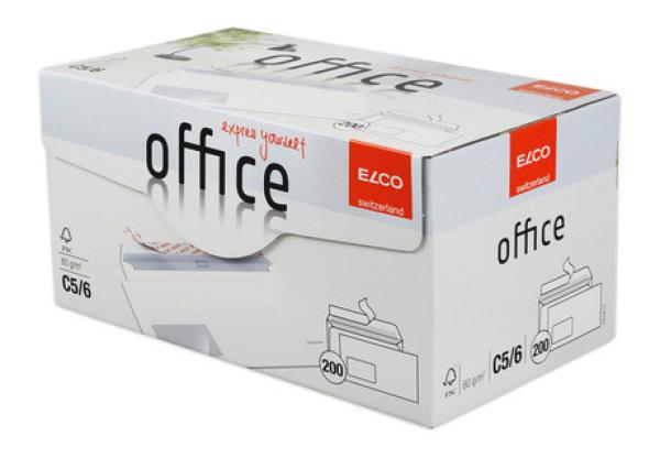 Elco couvert office m/fenster c5/6 74534.12 80g, weiss 200 stück - Elco-74534.12-7610425348002-02.jpg