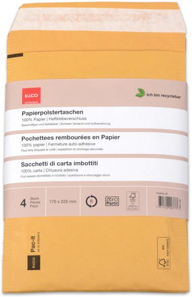 Elco papierpolstertasche 74651.92 170 x 225mm, braun 4 stk. - Elco-7465192-7611722023777