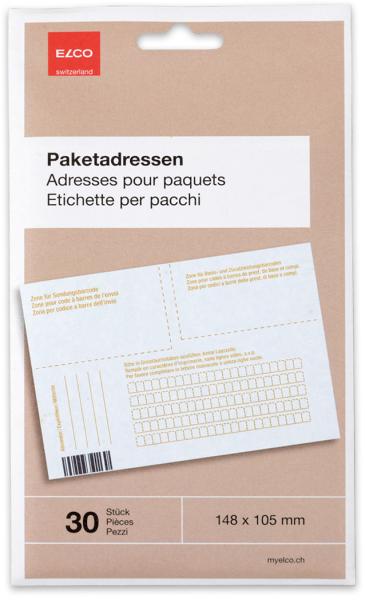 Elco paketadressen a6 75010.00 weiss, blickdicht 30 stück - Elco-75010.00-7611722023616-03.jpg