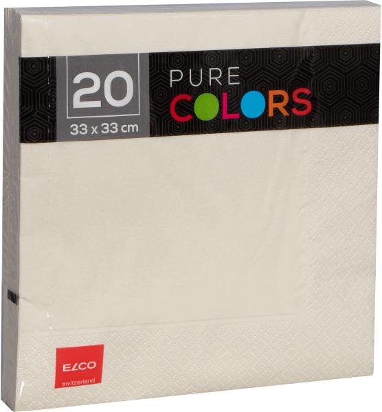 Elco serviette zelltuch 33x33cm pc334020-004 3-lagig, crème 20stk. - Elco-pc334020-004-7612614063017