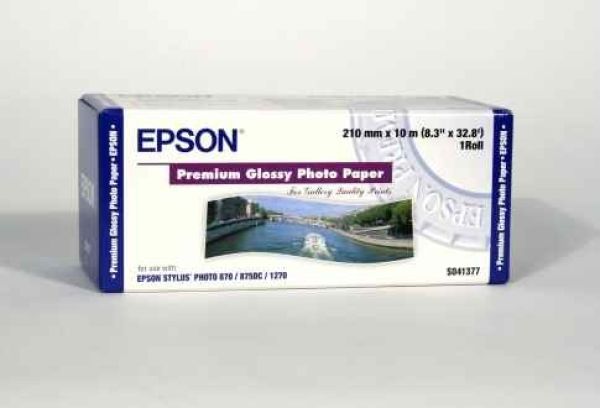 Epson premium glossy photo paper 10m s041377 stylus photo 255g 210mm - Epson-s041377-0010343830271