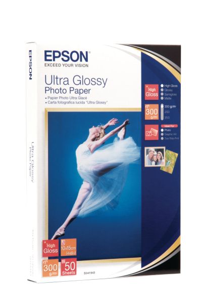 Epson ultra glossy photo 10x15cm s041943 stylus dx 3800 300g 50 blatt - Epson-s041943-0010343855540