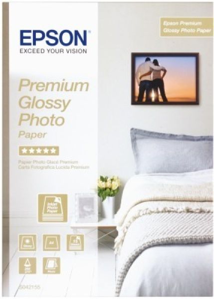 Epson premium glossy photo a4 s042155 inkjet, 255g 15 blatt - Epson-s042155-8715946384313