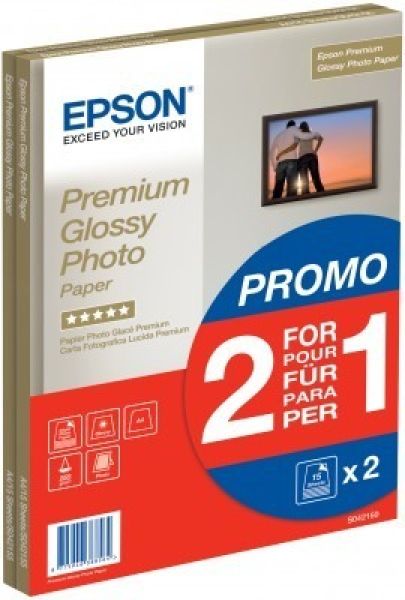 Epson premium glossy photo a4 s042169 inkjet, 255g 2x15 blatt - Epson-s042169-8715946388564
