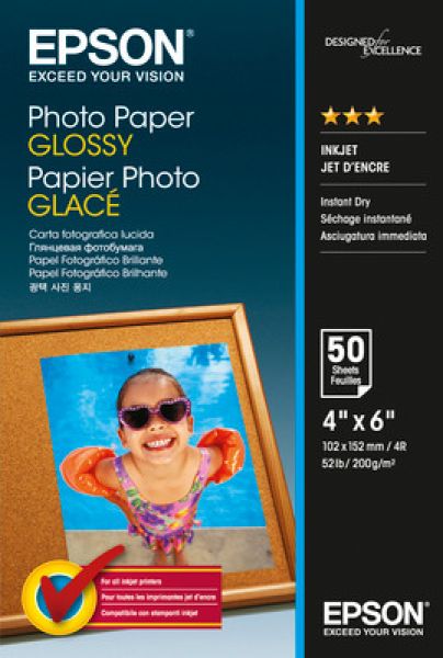 Epson photo paper glossy 10x15cm s042547 inkjet 200g 50 blatt - Epson-s042547-8715946529493