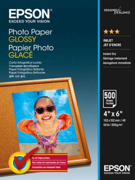 Epson photo paper glossy 10x15cm s042549 inkjet 200g 500 blatt - Epson-s042549-8715946529516