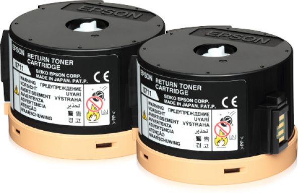 Epson toner-modul return schwarz s050711 al-m200/mx200 2x2500 seiten - Epson-s050711-8715946521015