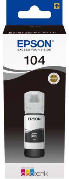 Epson tintenbehälter 104 schwarz t00p140 ecotank et-2710 4500 seiten - Epson-t00p140-8715946655802