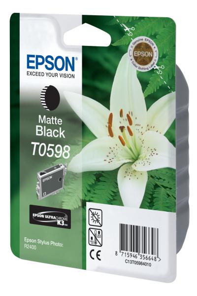 Epson tintenpatrone k3 matt-black t059840 stylus photo r2400 520 seiten - Epson-t059840-8715946356648