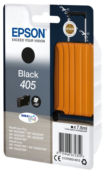 Epson tintenpatrone 405 schwarz t05g14010 wf-7830dtwf 350 seiten - Epson-t05g14010-8715946672359