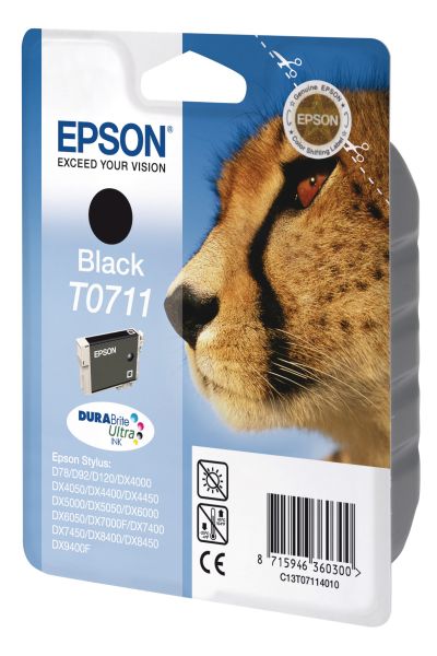 Epson tintenpatrone schwarz t071140 stylus dx4000 245 seiten - Epson-t071140-8715946622989