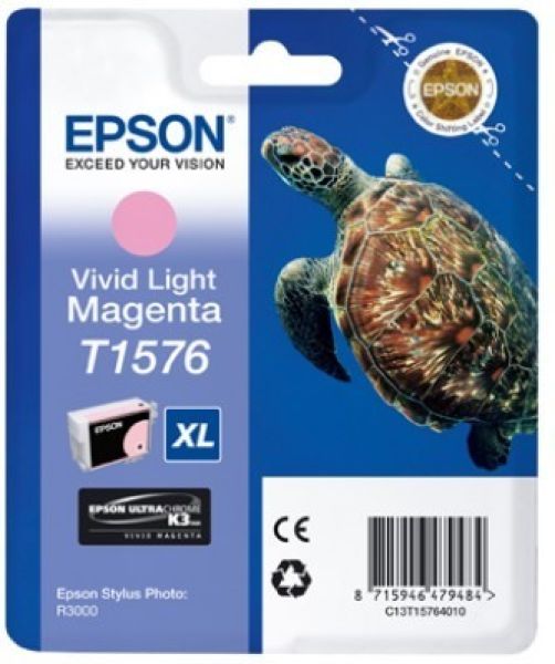 Epson tintenpatrone vivid light mag. t157640 stylus photo r3000 26ml - Epson-t157640-8715946479484
