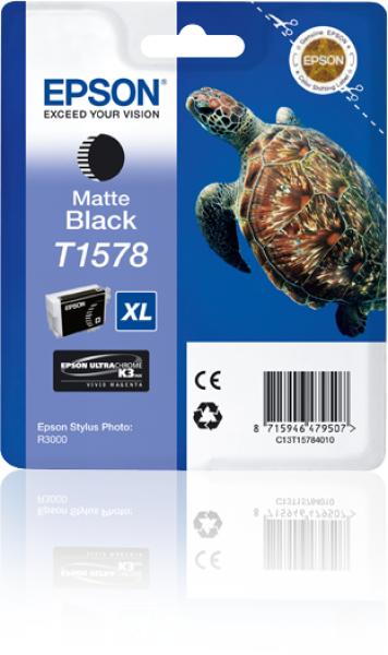 Epson tintenpatrone matte schwarz t15784n stylus photo r3000 26ml - Epson-t15784n-8715946733739