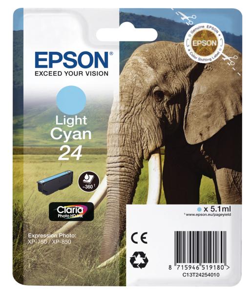 Epson tintenpatrone light cyan t242540 xp 750/850 360 seiten - Epson-t242540-8715946625386