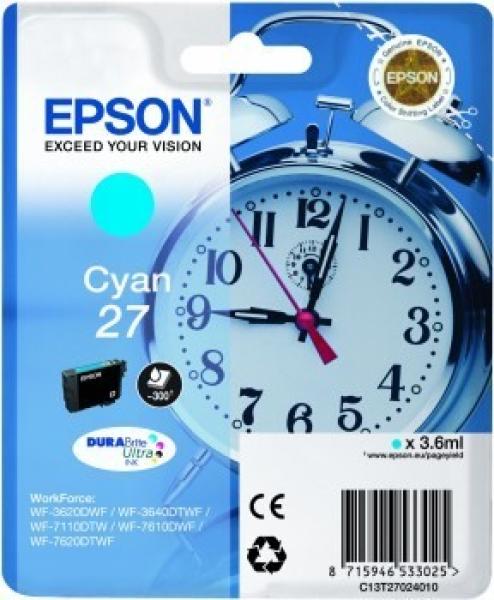 Epson tintenpatrone cyan t270240 wf 3620/7620 300 seiten - Epson-t270240-8715946625768