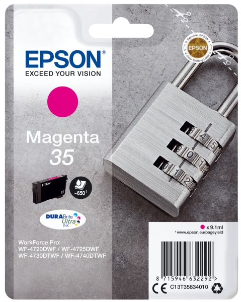 Epson tintenpatrone magenta t358340 wf-4720/4725dwf 650 seiten - Epson-t358340-8715946632292