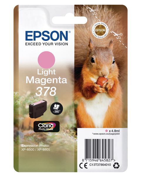 Epson tintenpatrone 378 li.magenta t378640 xp-8500/8505 360 seiten - Epson-t378640-8715946645827