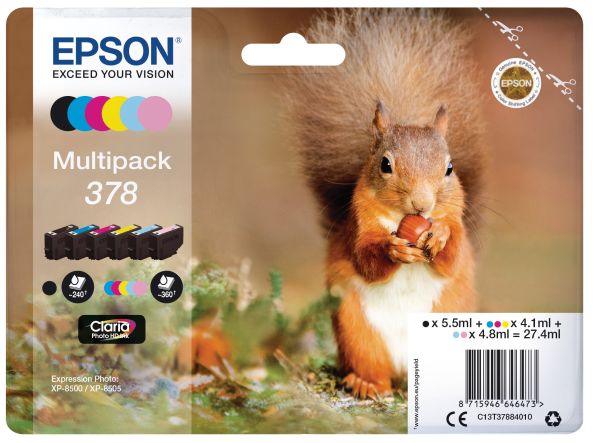 Epson multipack tinte 378 6-color t378840 xp-8500/8505 - Epson-t378840-8715946646473