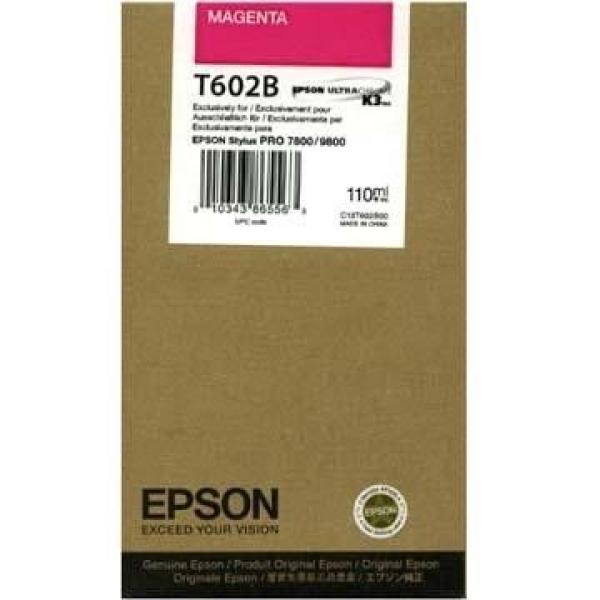 Epson tintenpatrone magenta t602b00 stylus pro 7800/9800 110ml - Epson-t602b00-0010343865563