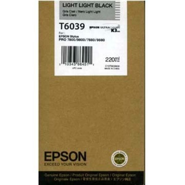 Epson tintenpatrone light-lig. black t603900 stylus pro 7880/9880 220ml - Epson-t603900-0010343864511