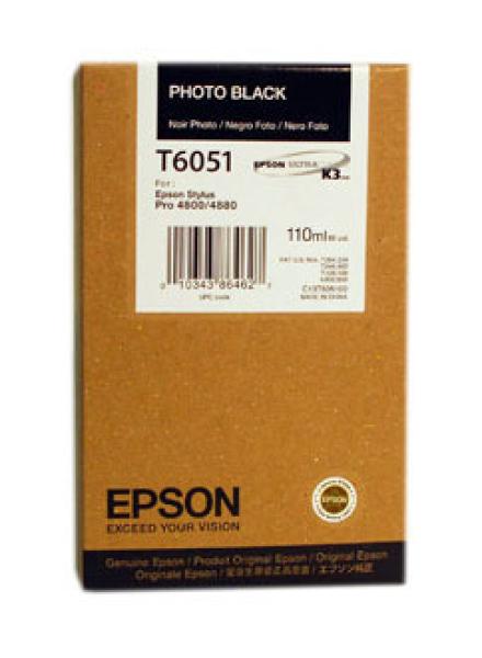 Epson tintenpatrone photo black t605100 stylus pro 4880 110ml - Epson-t605100-0010343864627