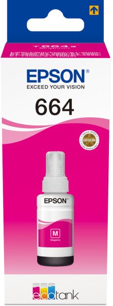 Epson tintenbehälter 664 magenta t664340 ecotank l355/l555 6500 seiten - Epson-t664340-8715946540993
