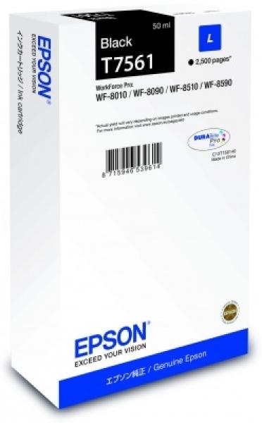 Epson tintenpatrone l schwarz t75614n wf 8010/8090 2500 seiten - Epson-t75614n-8715946726915