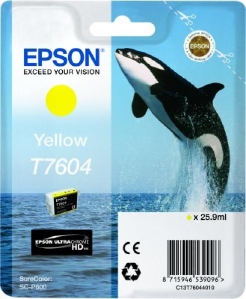 Epson tintenpatrone yellow t760440 surecolor p 600 25,9ml - Epson-t760440-8715946539096
