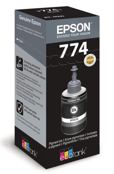 Epson tintenbehälter 774 pig.schwarz t774140 ecotank et-4550 6000 seiten - Epson-t774140-8715946601410