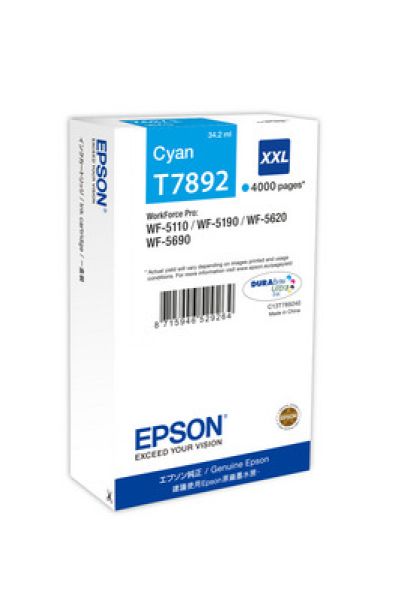 Epson tintenpatrone xxl cyan t789240 wf 5110/5620 4000 seiten - Epson-t789240-8715946529264