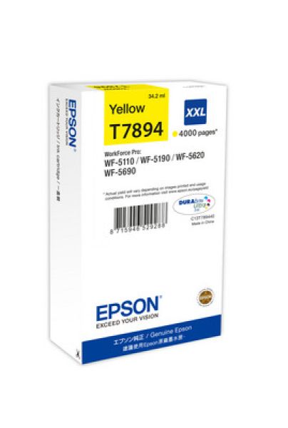 Epson tintenpatrone xxl yellow t789440 wf 5110/5620 4000 seiten - Epson-t789440-8715946529288