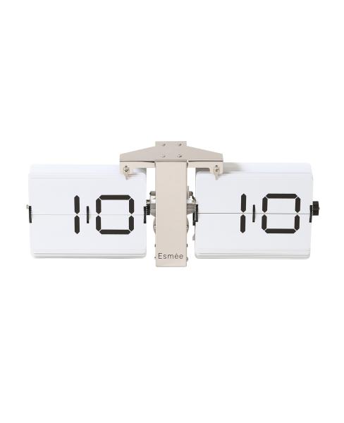 Esmee wanduhr flip clock 240.006.01 silber - Esmee-24000601-7611983195435