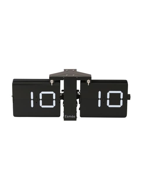 Esmee wanduhr flip clock 240.006.03 schwarz - Esmee-24000603-7611983195459