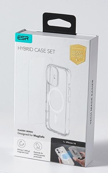 Esr classic hybrid case magsafe 1a79401 +glass iphone 16 clear - Esr-1a79401-4894240242964-06.jpg
