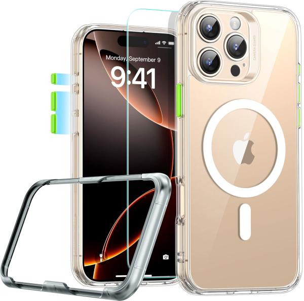 Esr classic hybrid case magsafe 1a79701 +glass iphone 16 pro max cl. - Esr-1a79701-4894240243541-02.jpg