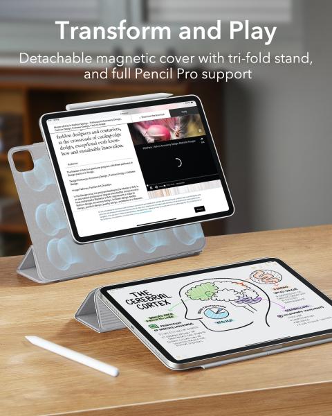 Esr rebound magnetic case 1b1960503 ipad pro 11 2024, grey - Esr-1b1960503-4894240191088-03.jpg