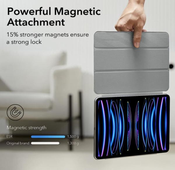 Esr rebound magnetic case 1b1960503 ipad pro 11 2024, grey - Esr-1b1960503-4894240191088-04.jpg
