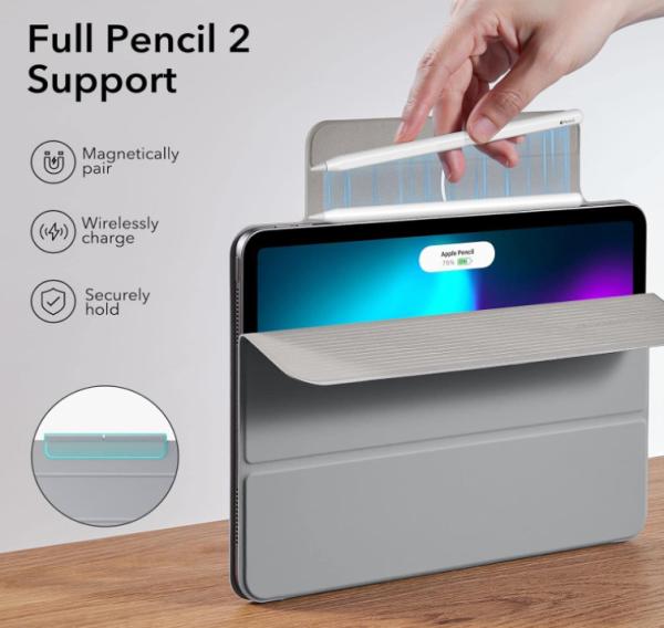Esr rebound magnetic case 1b1960503 ipad pro 11 2024, grey - Esr-1b1960503-4894240191088-08.jpg