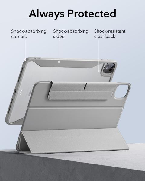 Esr rebound hybrid case 360 1b1990503 ipad pro 11 , 2024, grey - Esr-1b1990503-4894240193648-06.jpg