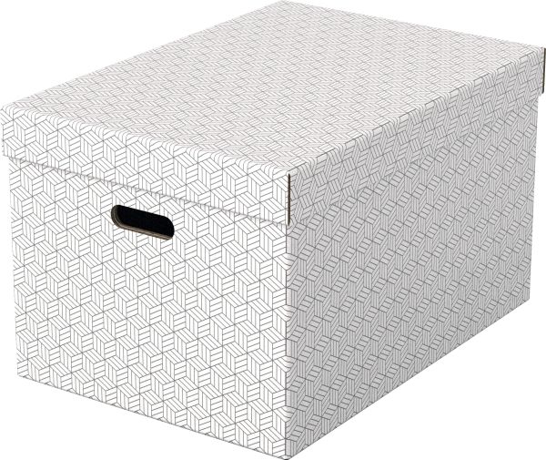 Esselte aufbewahrungsboxen home l 628286 510x355x305mm, weiss 3 stk - Esselte-628286-4049793072319