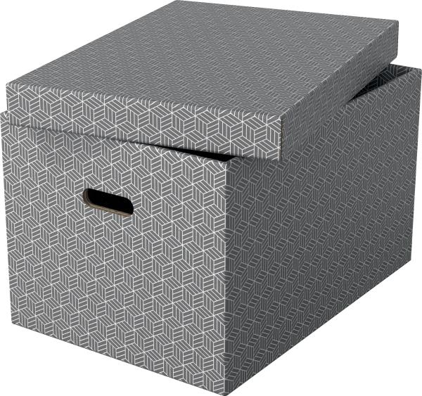 Esselte aufbewahrungsboxen home l 628287 510x355x305mm, grau 3 stk - Esselte-628287-4049793072326-03.jpg