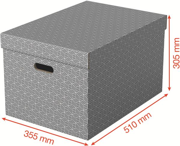 Esselte aufbewahrungsboxen home l 628287 510x355x305mm, grau 3 stk - Esselte-628287-4049793072326-06.jpg