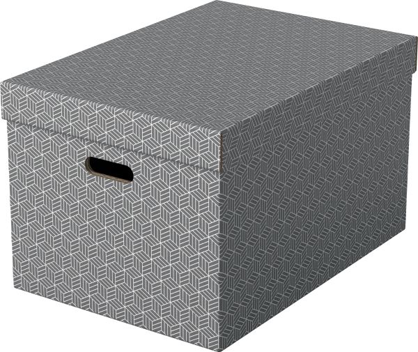 Esselte aufbewahrungsboxen home l 628287 510x355x305mm, grau 3 stk - Esselte-628287-4049793072326